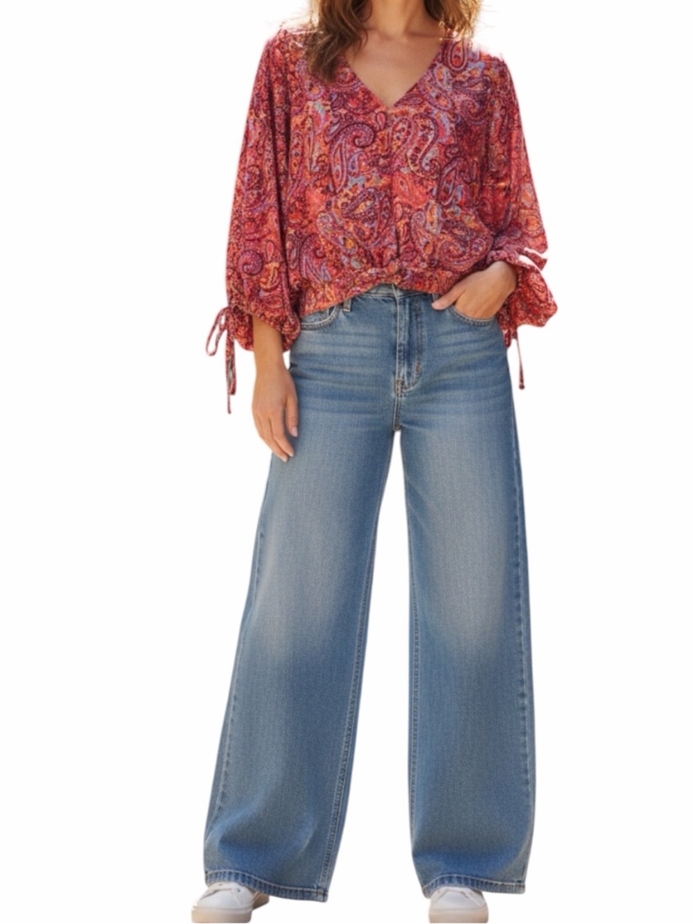 **NWT** Umgee Paisley Print Top